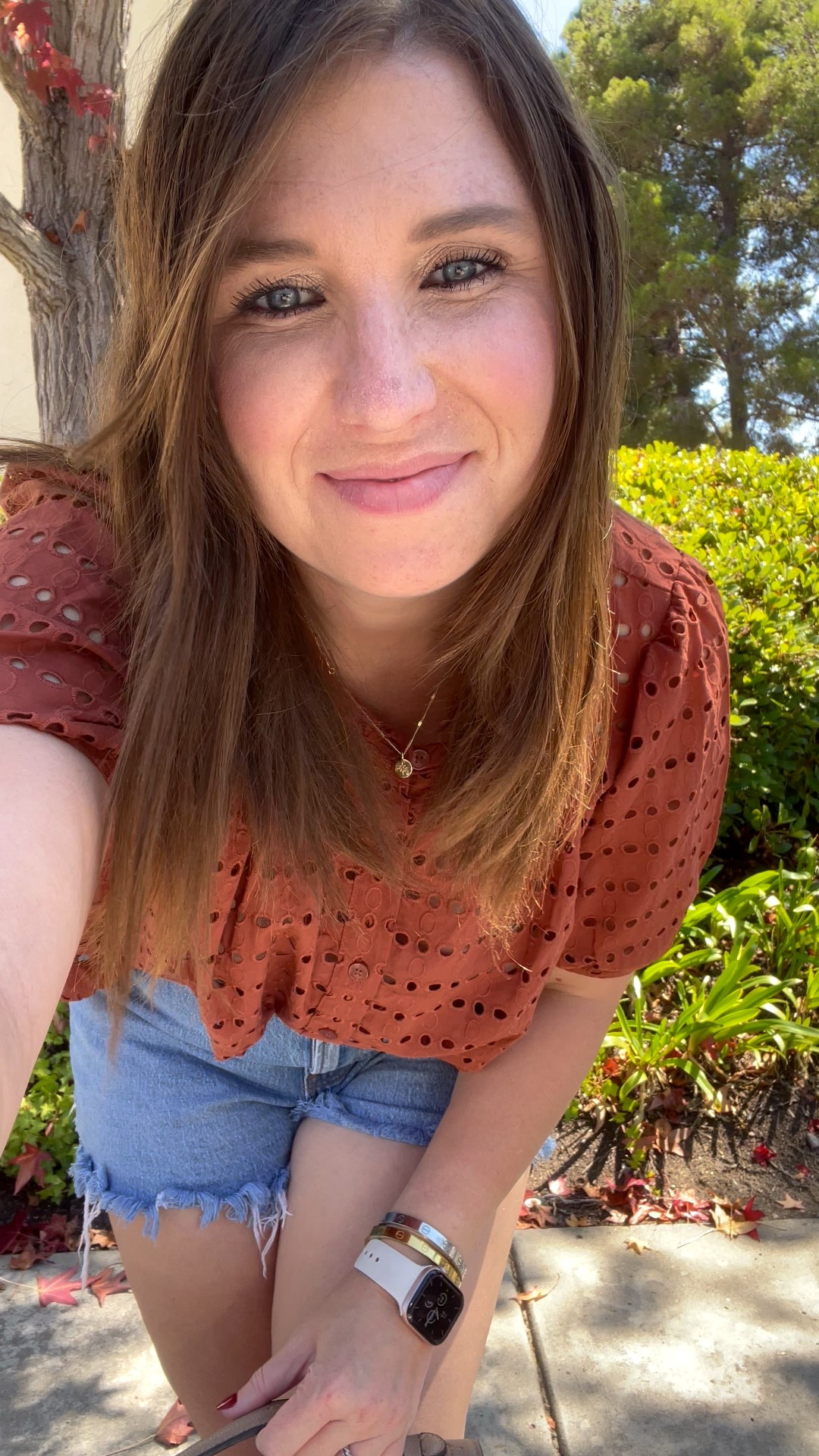 When your Autumn is still 80 plus degrees and sunny. OOTD- love this color for fall 🧡🍁 @LOFT @abercrombie #fyp #basicoutfit #outfitinspo #fypシ #ootd 

#LTKFindsUnder50 #LTKFallSale #LTKStyleTip
