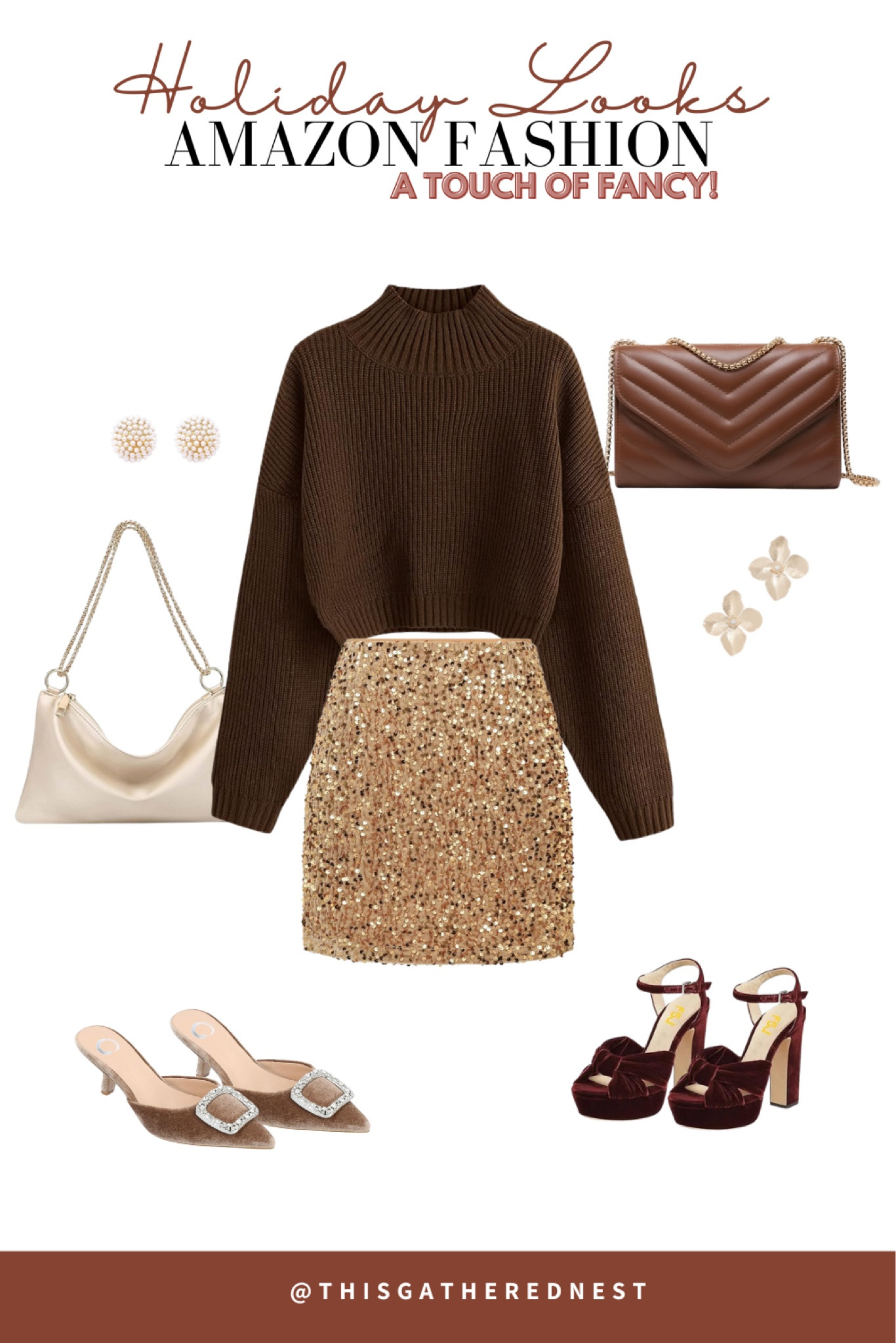 Amazon Fashion a little fancy look for a holiday party or just cause you want to feel good loading the dishwasher 😉 no judgement!  

#LTKover40 #LTKSeasonal #LTKHoliday