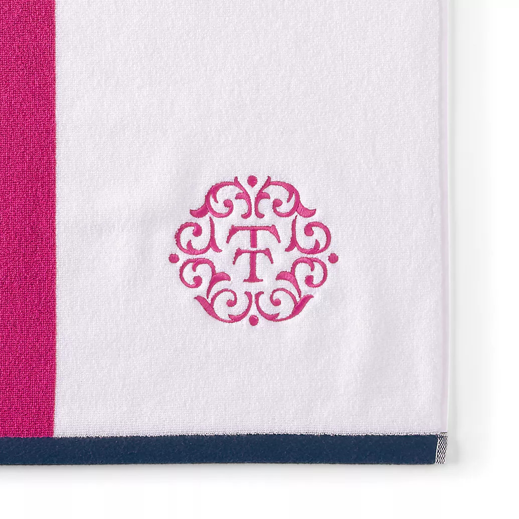 LE x T and T Twin Stripe Beach Towel | Lands' End (US)