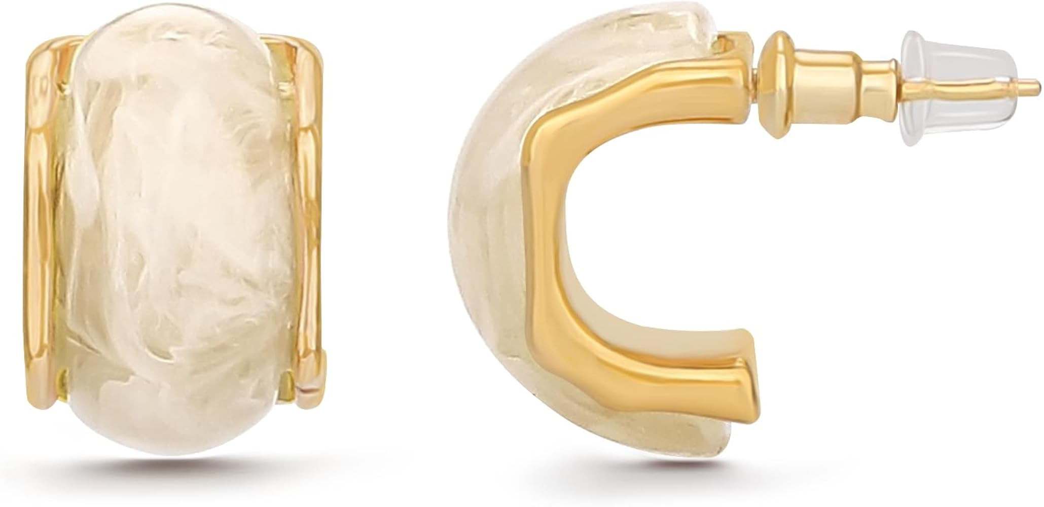 18K Gold Plated Amber Earrings for Women | Amazon (US)