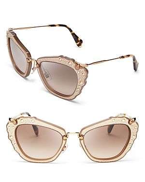 Miu Miu Embellished Cat Eye Sunglasses | Bloomingdale's (US)