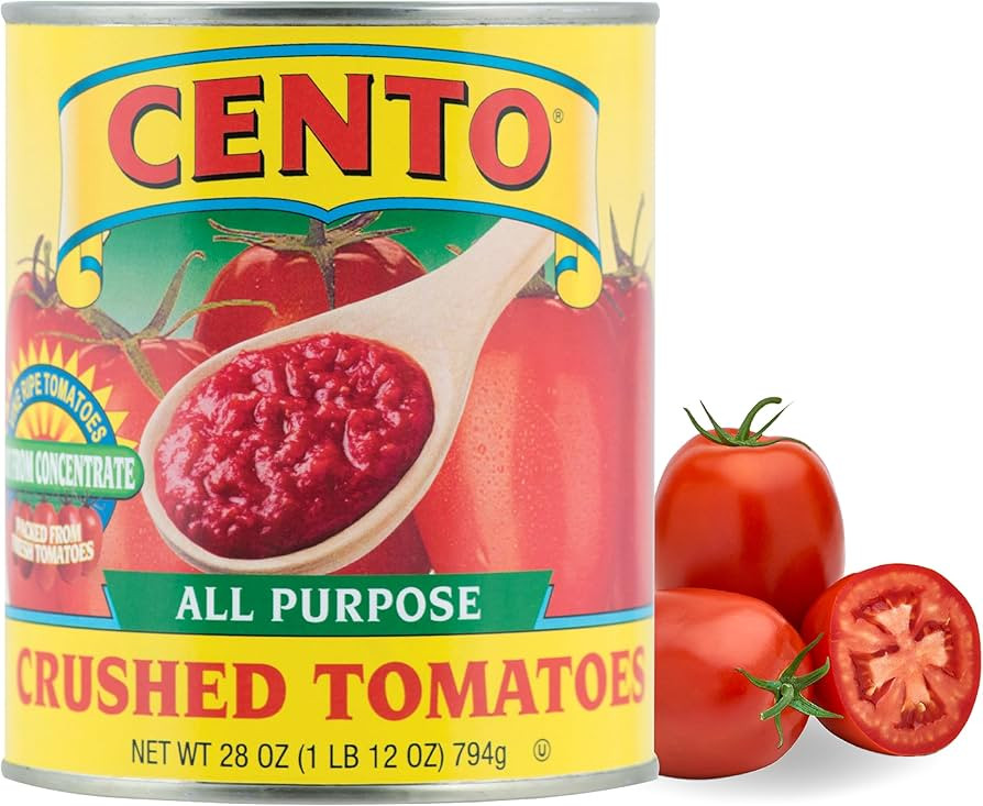 Cento All Purpose Crushed Tomatoes, 28 Oz, Canned Crushed Red, Ripe Tomatoes, Not from Concentrat... | Amazon (US)