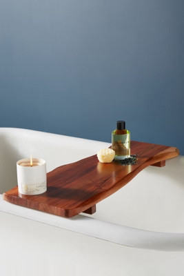 Live-Edge Bath Caddy | Anthropologie (US)
