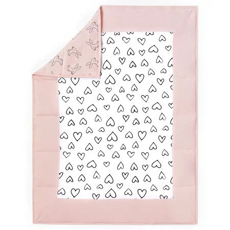 Little Star Organic 100% Pure Organic Cotton Reversible Quilt, Pink-Modern Blush | Walmart (US)