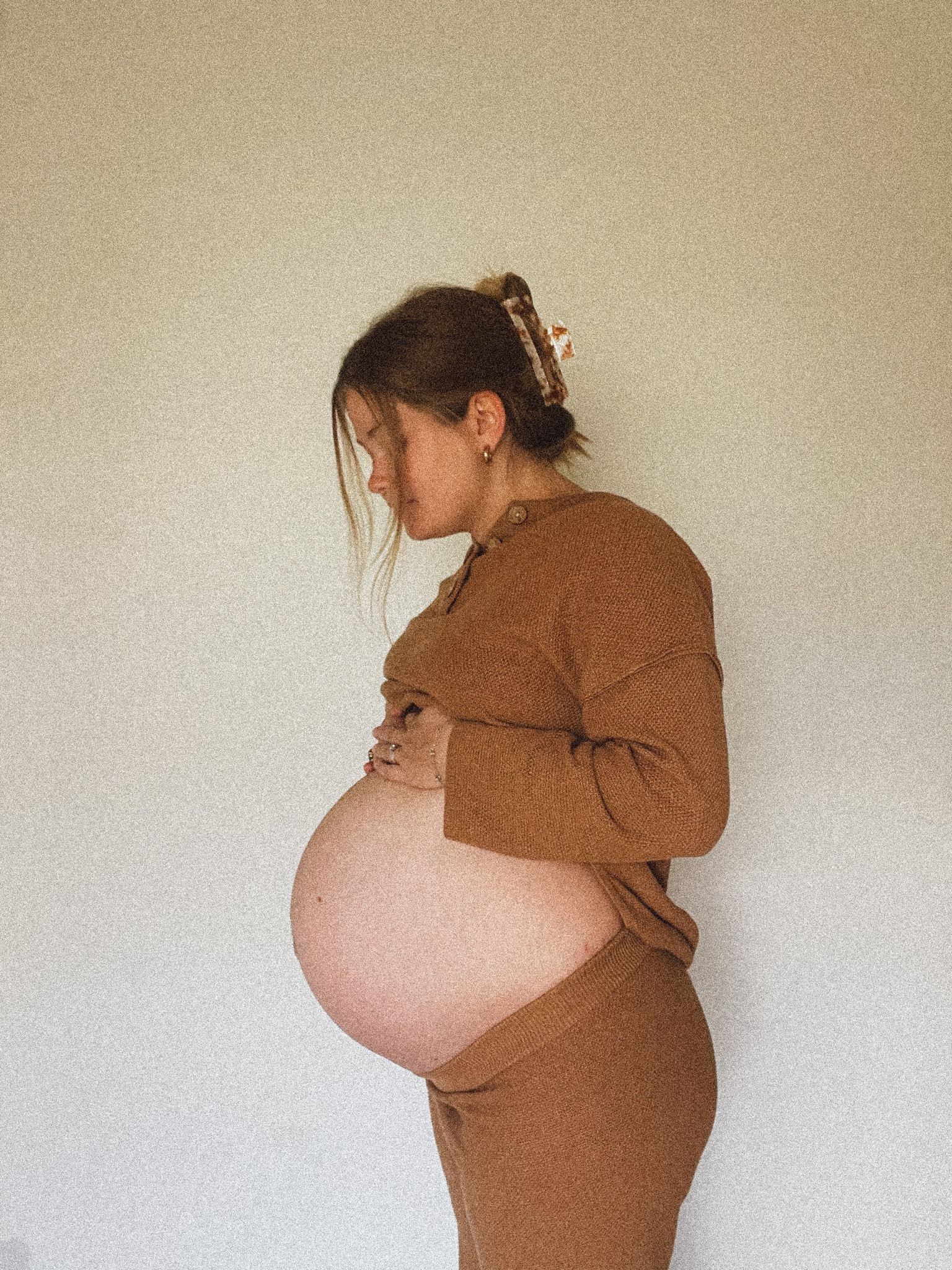 Knit lounge set! Perfect for postpartum, not maternity but fits at 39 weeks 😅 just size up one size from your usual! 

#LTKbaby #LTKbump #LTKfindsunder100