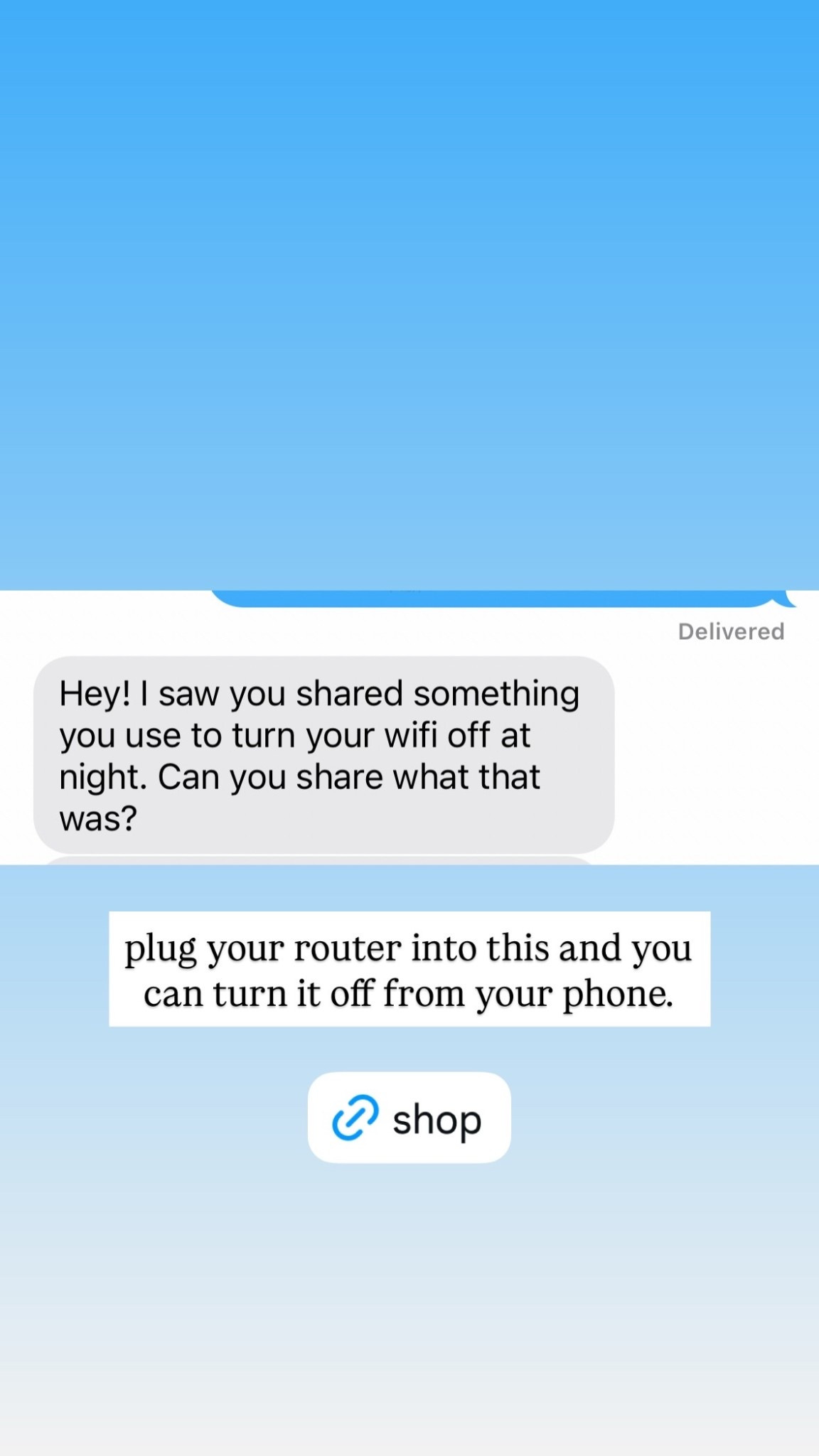 plug your router into this and you can turn it off from your phone.