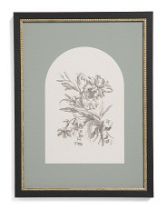 12x16 Matted Arched Floral Framed Wall Art | Marshalls