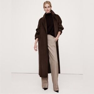 NWT! Banana Republic Chocolate Brown Oversized Double-Faced Wool Cape Coat🔹 | Poshmark