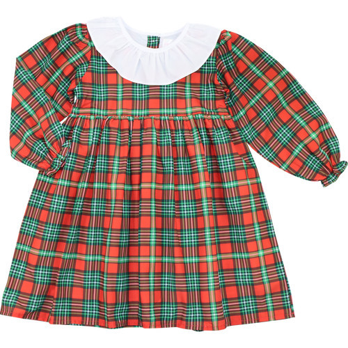 Green And Red Holiday Plaid Dress | Cecil and Lou