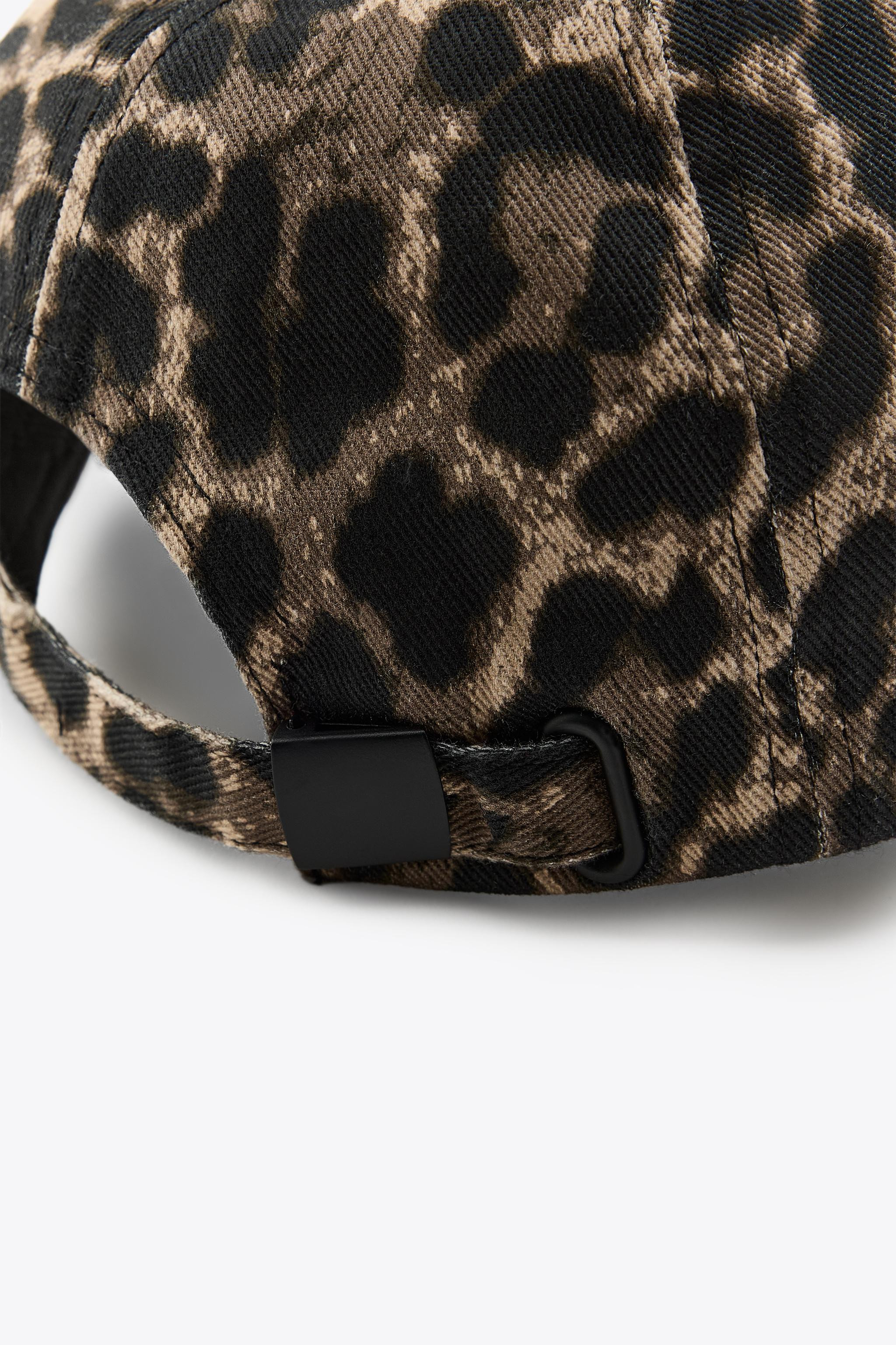 ANIMAL PRINT TWILL CAP | Zara US