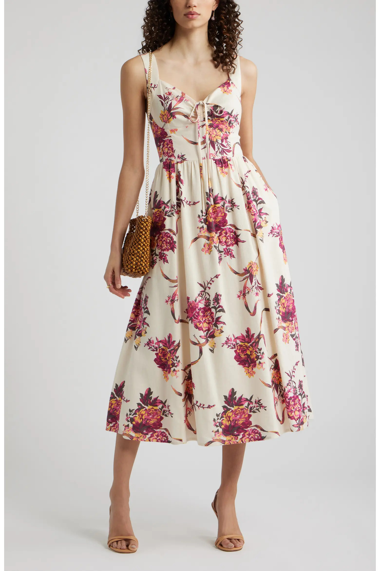 Floral Midi Dress (Women) | Nordstrom | Nordstrom