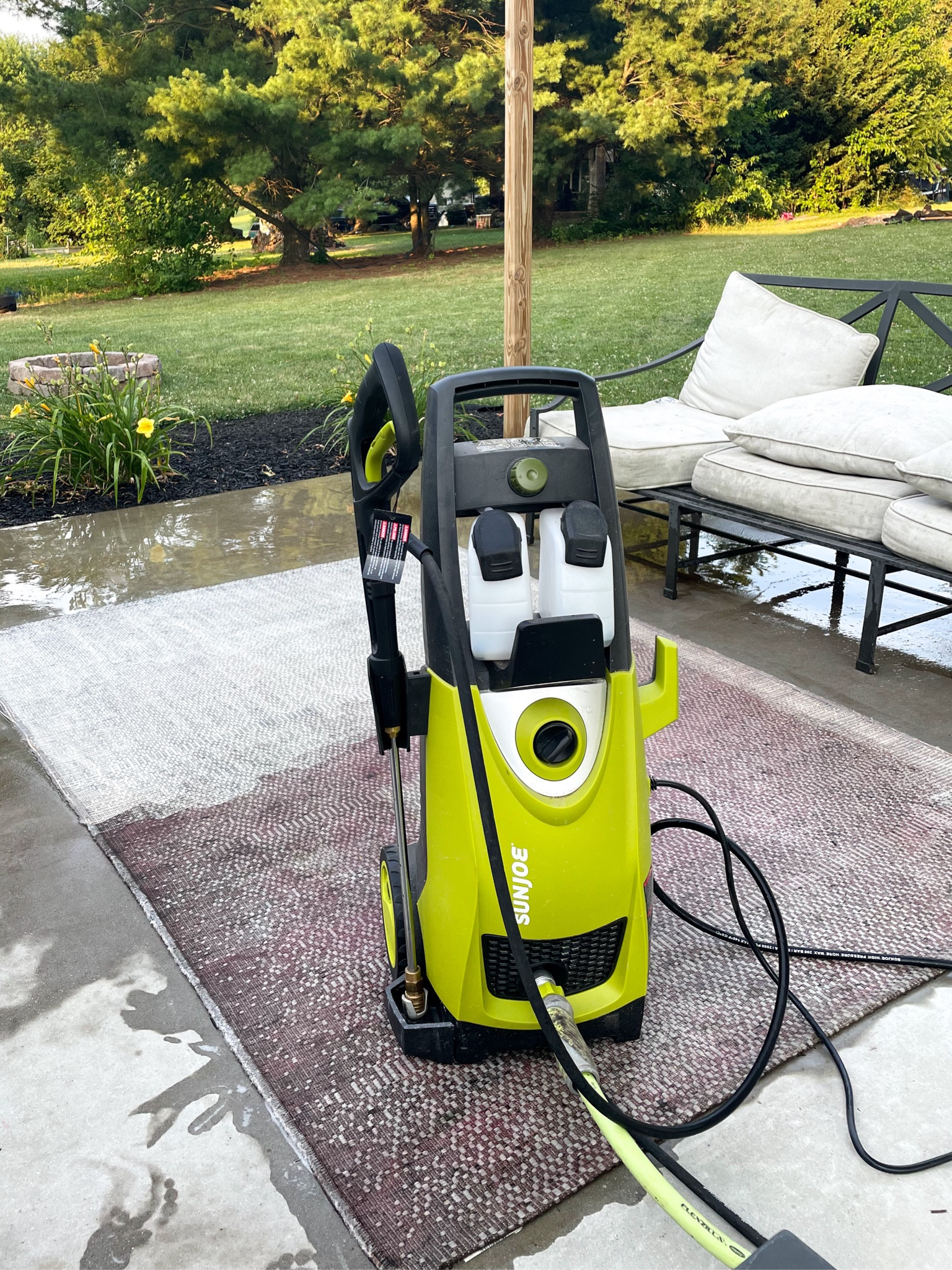This is such a great + powerful power washer! 

It comes with 5 quick-connect spray tips for all different purposes and two 0.9L removable tanks for different types of detergent to customize your clean! 

Just connect to any hose and get started!

#LTKHome #LTKSummerSales #LTKSaleAlert