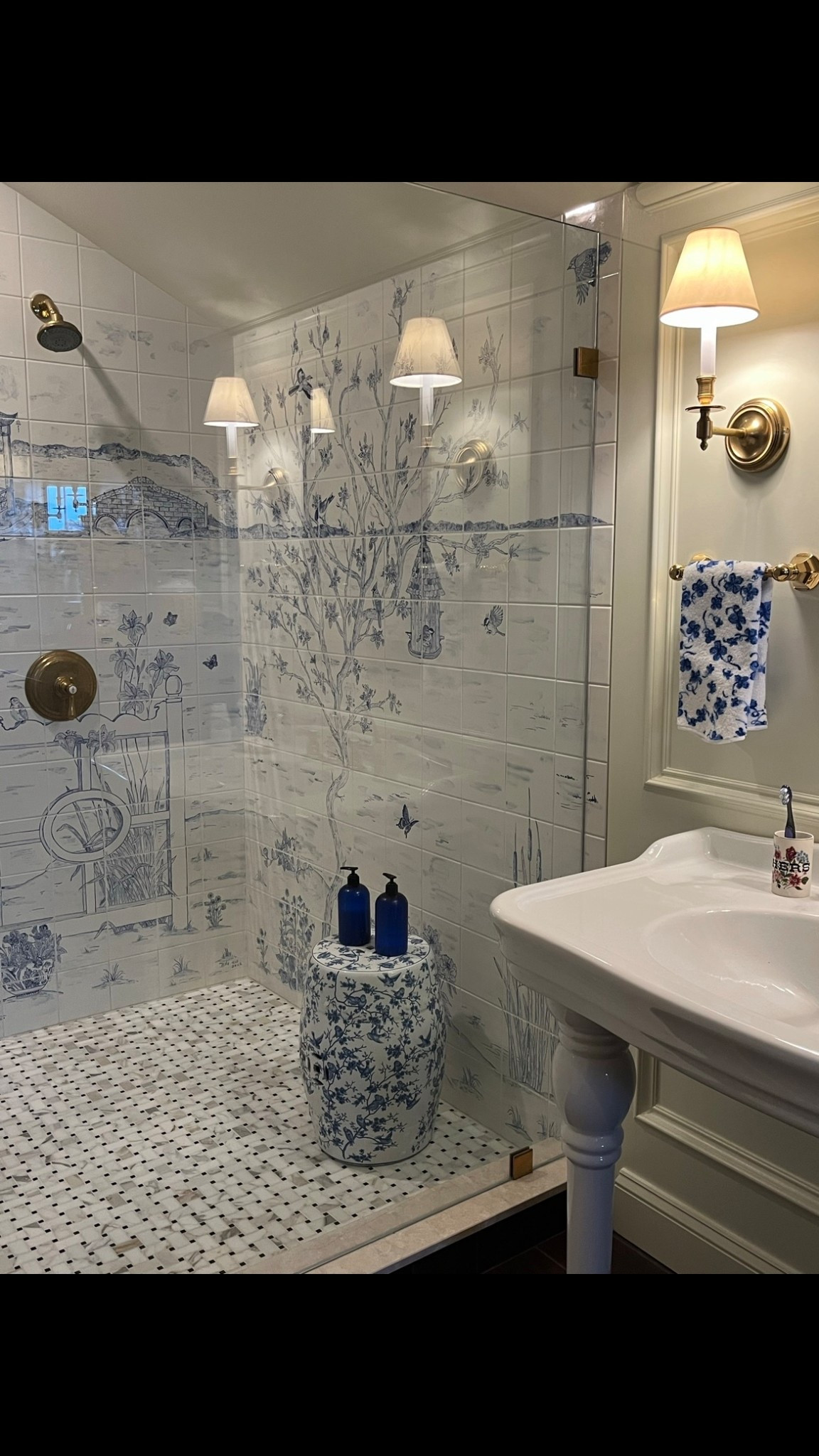 I love having a garden stool in the shower instead of a niche cut into my tile mural and I’m going with the same set up in the Maine bathrooms. There’s so many beautiful options and I’m having fun choosing different stools to coordinate with the different tiles. Here’s a link to my stool here, which I’m planning to use again in one bathroom along with a few others I’m eyeing and also have purchased. Can’t wait to share the spaces with you when they’re all done. A garden stool works all over the place - so versatile!

#LTKHome #LTKSaleAlert