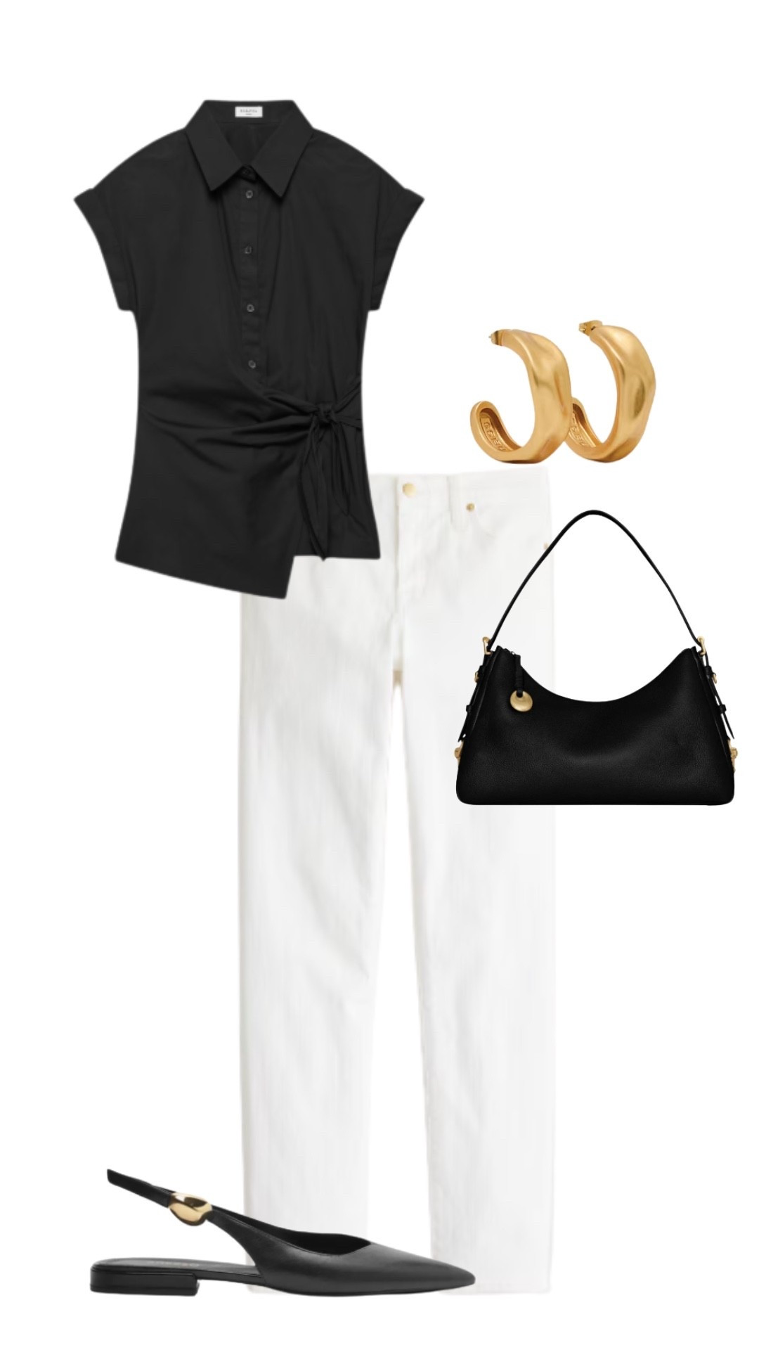 White jeans with a great black blouse.  So chic



#LTKSeasonal #LTKgrwm #LTKootd