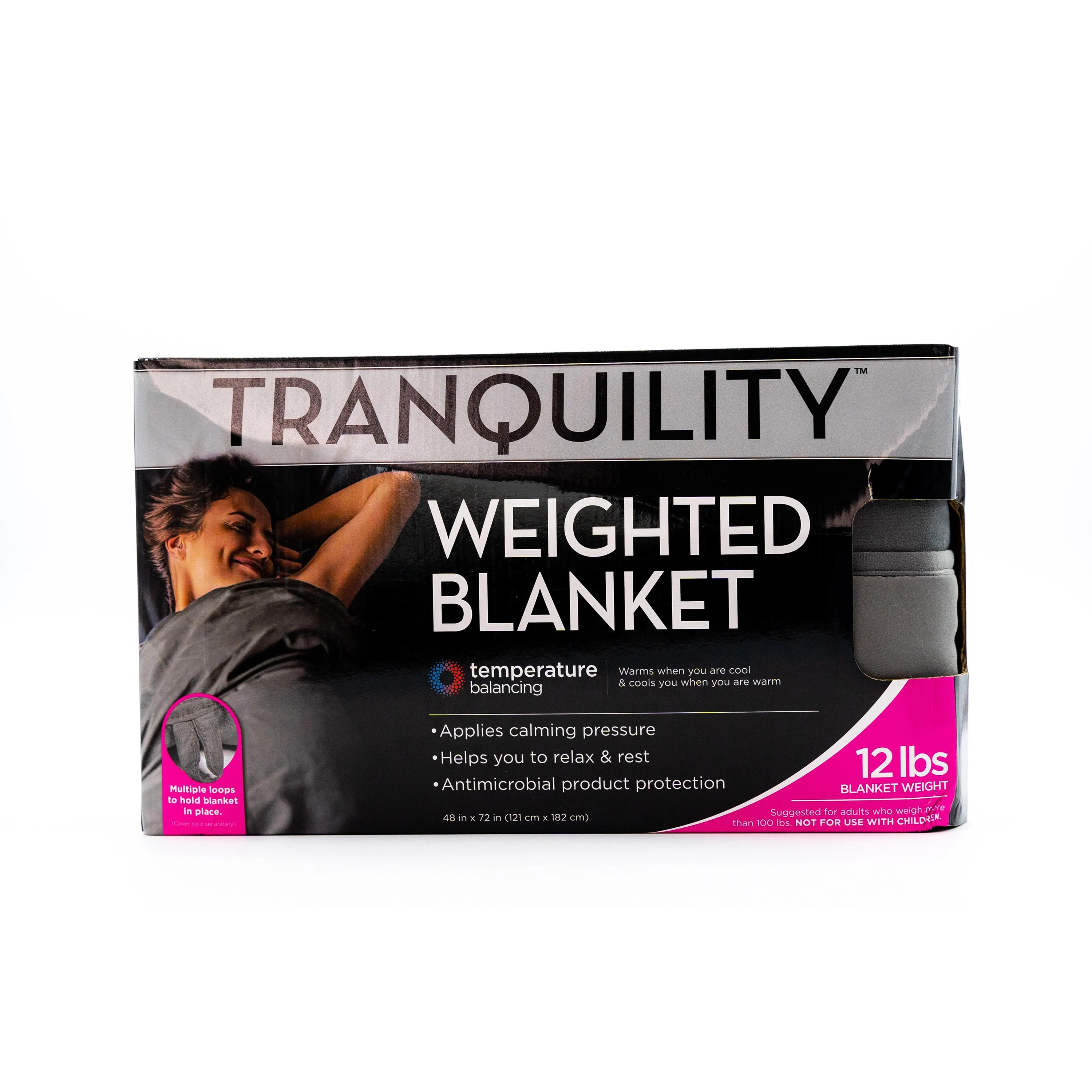 Tranquility Temperature Balancing Weighted Blanket, 12lb | Walmart (US)
