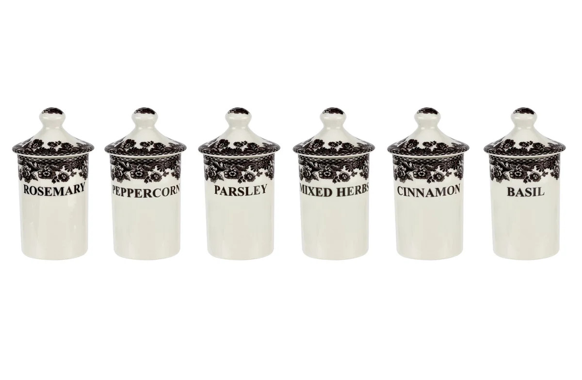Spode Delamere Spice Jars (Set of 6) & Reviews | Birch Lane | Birch Lane