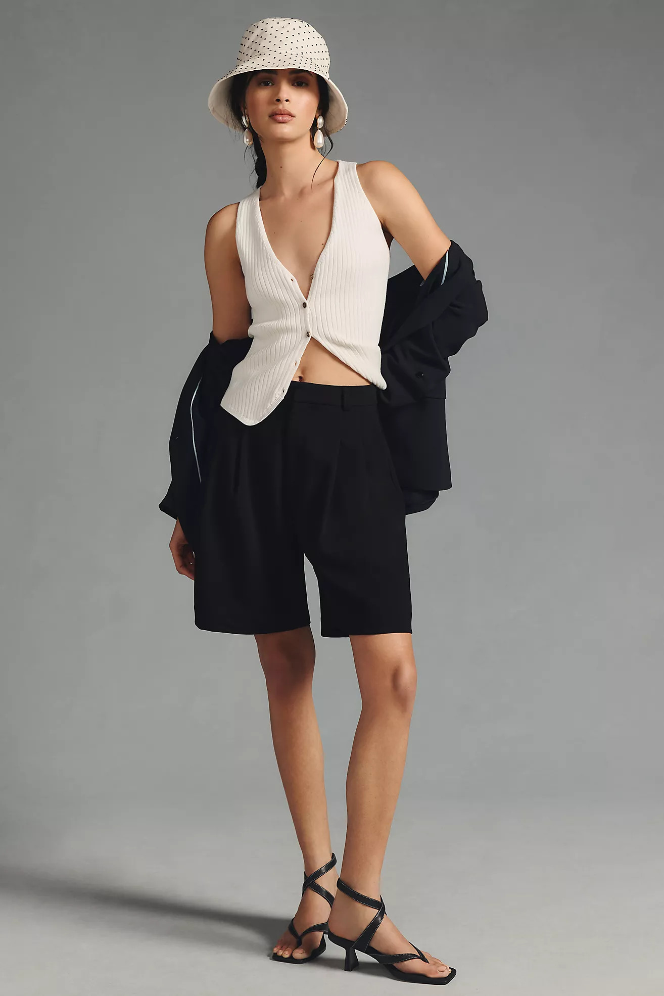 The Avery Pleated Trouser Shorts by Maeve | Anthropologie (US)