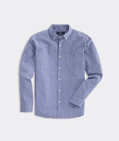 Stretch Cotton Gingham Shirt | vineyard vines