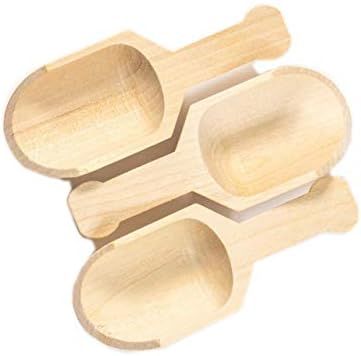 Perfect Stix 10-Pack Mini Wood Scoop, 4-1/4 L x 1-1/4 W-Inch | Amazon (US)