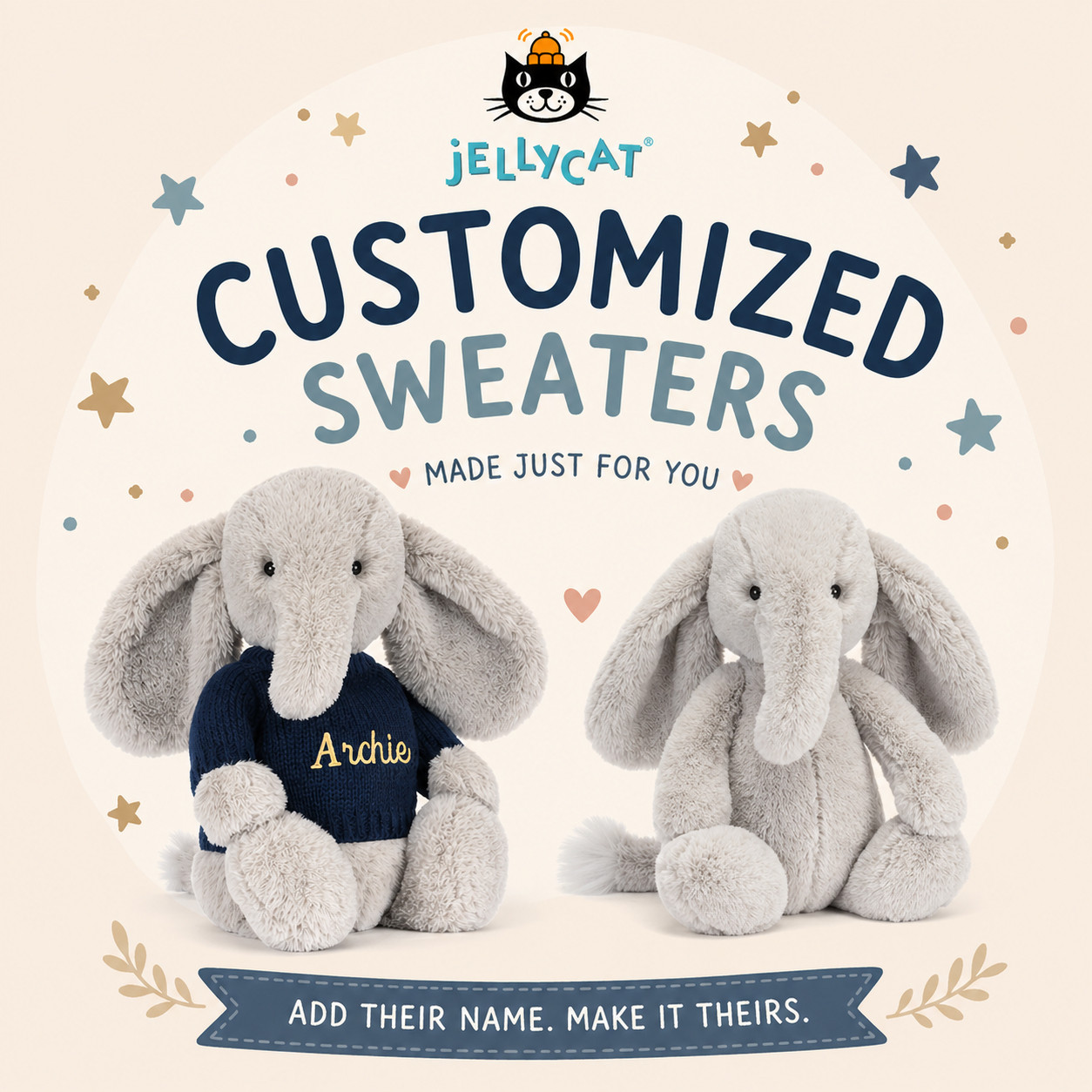 Personalized Jellycat Sweaters 🐘💙 The Sweetest Custom Gift Idea

There is just something about a personalized gift that hits different 🥹 These custom Jellycat sweaters are the cutest way to make a keepsake feel extra special. Whether it’s for a baby gift, birthday, or just because — adding their name makes it theirs.

I’m obsessed with how cozy and timeless this looks (and honestly… I want one for every stuffy now). Perfect for nurseries, memory gifts, or that “aww” moment every parent loves.

Tap to shop or customize yours 💙

#jellycat #personalizedgifts #babygiftideas #customgifts #nurserydecor #babyshowergift #giftideasforkids #keepsakegift #cozyaesthetic #ltkfamily #ltkgiftguide 

 