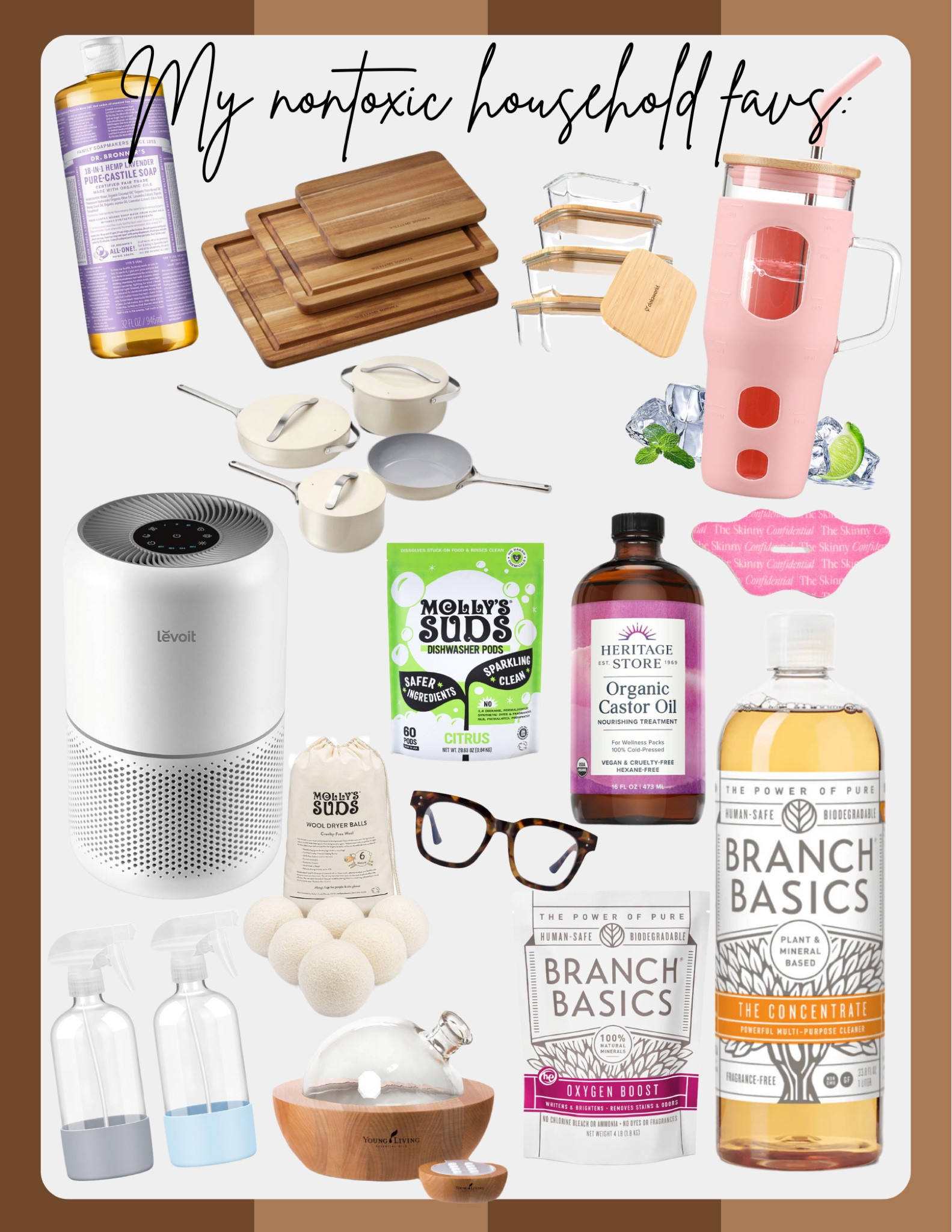 If you know me, you know I love a toxic to nontoxic SWITCH!!! All glass everything, wooden cutting boards, and so much more. These would be good gifts for the girl who wants to start making the switch, too! 🤭😉🎅

#LTKHoliday #LTKHome #LTKGiftGuide