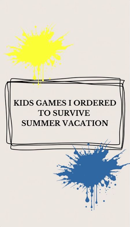 Kids games I ordered to survive summer vacation! 

#LTKKids #LTKFamily #LTKFindsUnder50