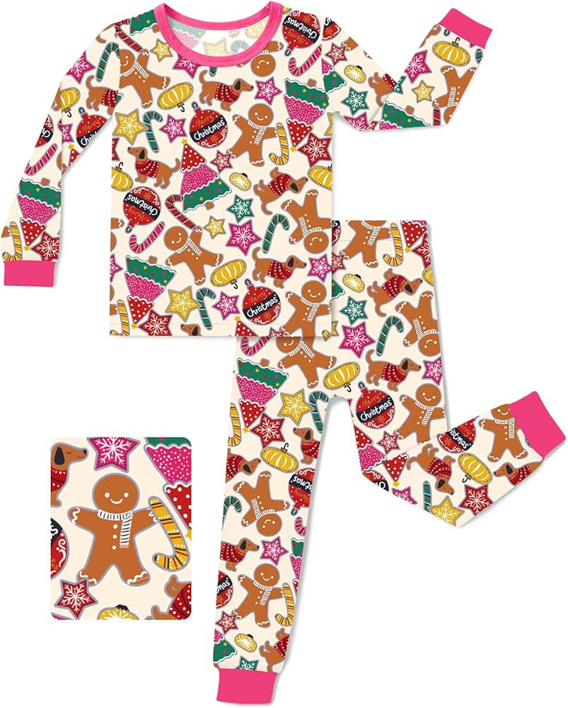 Bamboo Viscose Toddler Girls Kids Pajamas Unicorn Mermaid Pjs Long Sleeve Snug fit 12M-8Y 2pcs So... | Amazon (US)