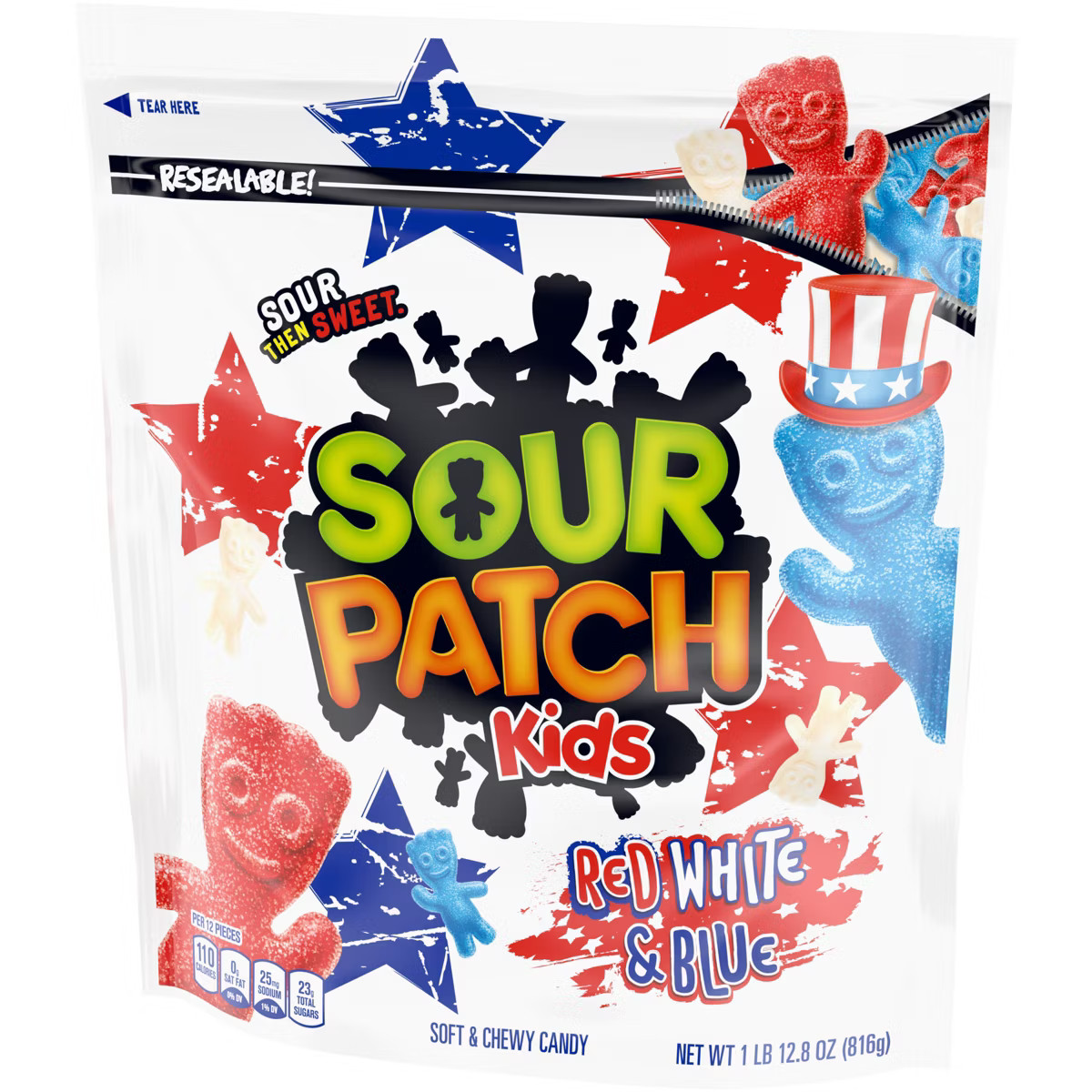 Sour Patch Kids Candy Cherry, White and Blue Candy Bag - 28.8oz | Target