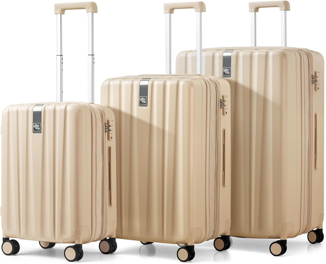 Hanke Expandable Hardshell Luggage Sets 3 piece Carry on Luggage with Wheels Suitcases Lightweigh... | Amazon (US)