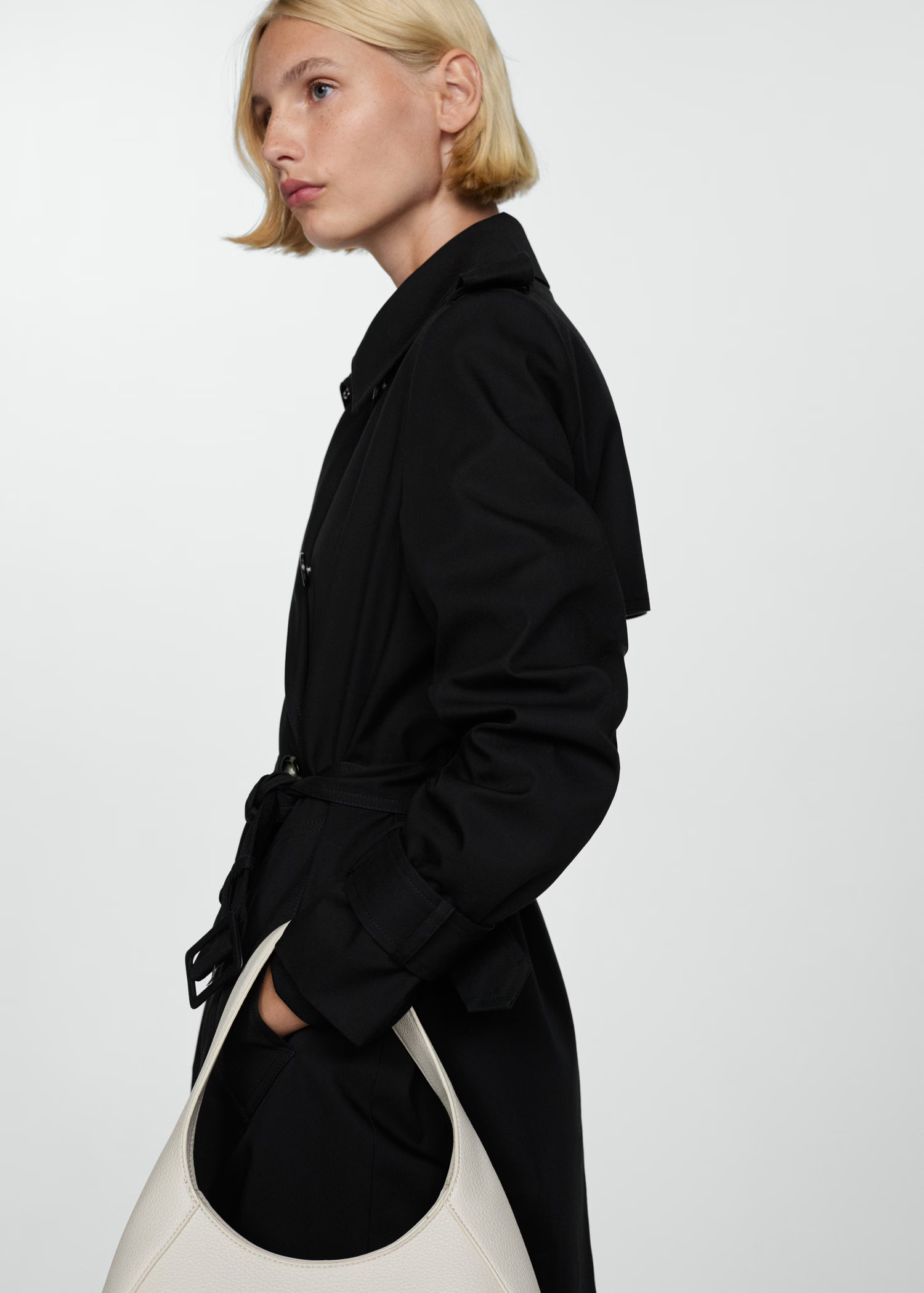 Double-breasted cotton trench coat - Women | MANGO USA | Mango (US/MX/AU)