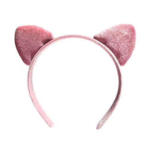 Women Girls Cat Ears Headband Cute Hairband Headwear Cosplay Halloween Party Costume Hair Accesso... | Amazon (US)