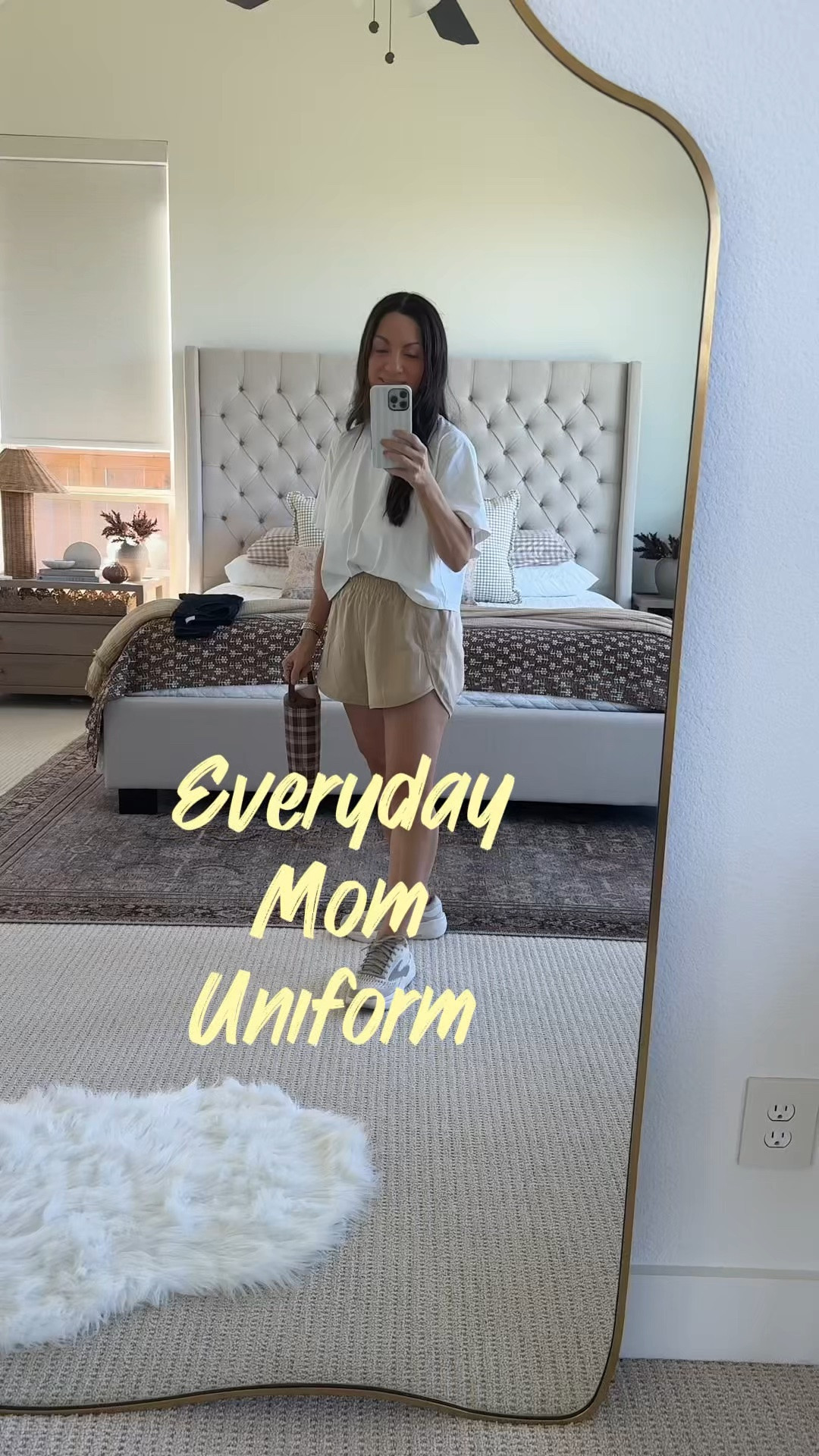 An easy Amazon + Walmart outfit I’d wear on repeat for school drop-off, errands, coffee runs or a casual day out.  🚨 both shorts and top are on amazon deal and @Walmart deal 🚨. Active shorts come in lengths 👏

This affordable athleisure outfit is the perfect mix of cute + comfortable without feeling like I’m wearing full-on workout clothes. I love the neutral shorts with the oversized white tee and sneakers for an easy everyday mom outfit that still feels put together.

Such a good casual outfit idea if you’re looking for affordable Amazon fashion, Walmart fashion finds, crop top, athleisure outfits, casual mom outfits, everyday outfit ideas, fall outfit over 50, fall outfit, errands outfits, coffee run outfits or comfortable travel outfits.

Shop my Amazon + Walmart outfit below 🤎