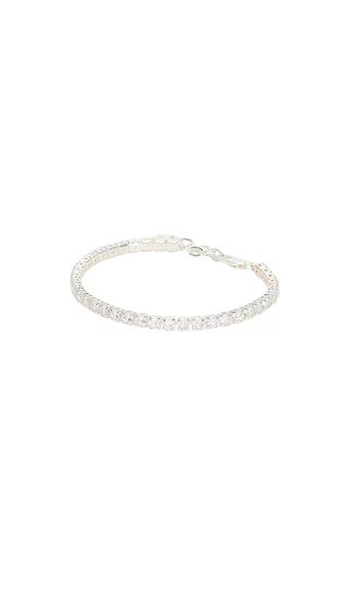 Crystal Tennis Bracelet in Silver | Revolve Clothing (Global)