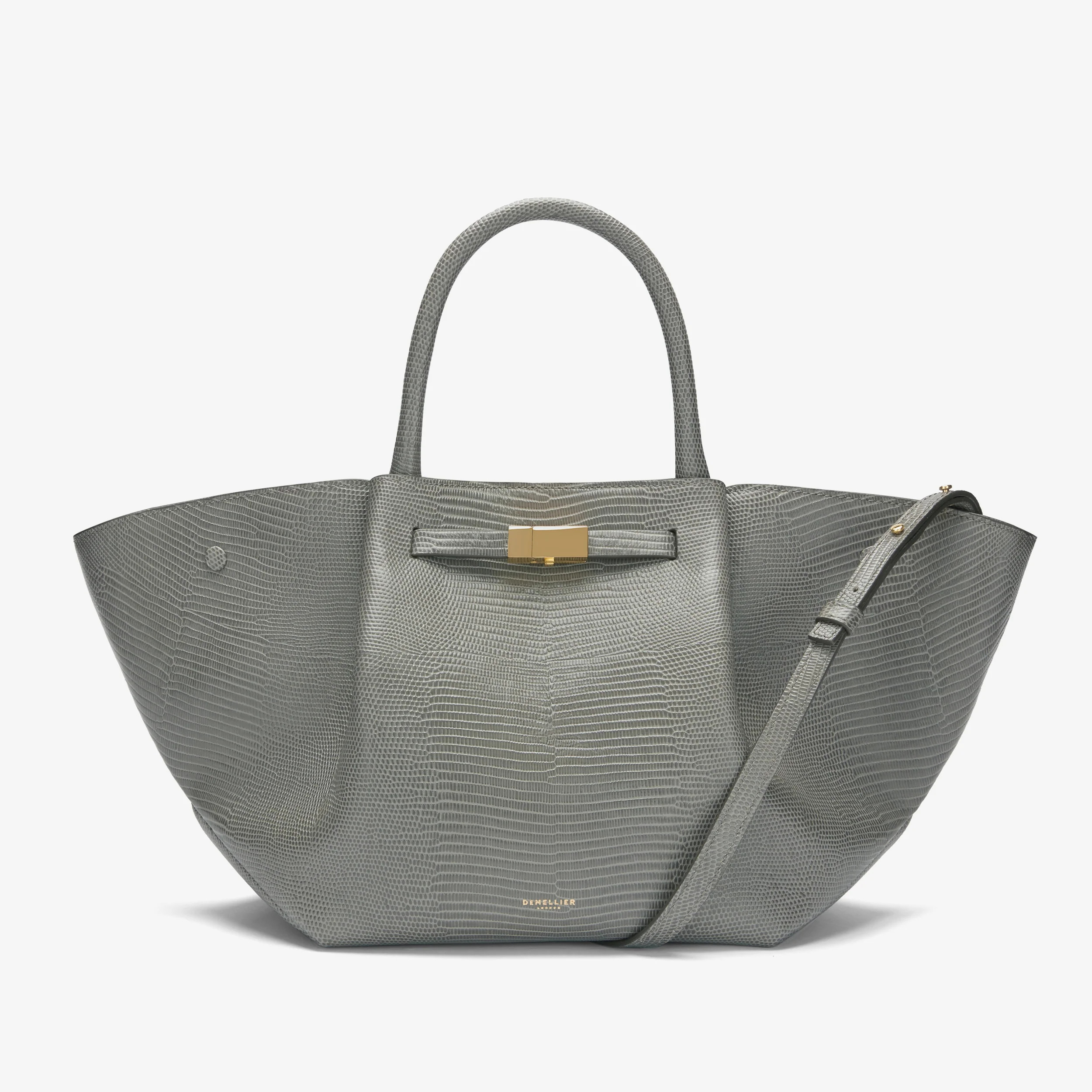 The Midi New York | Stone Grey Lizard-Effect | DeMellier | DeMellier