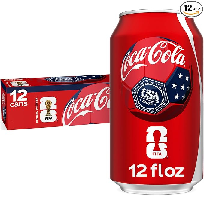 Coca-Cola Fridge Pack Soda Soft Drink, 12 fl oz Cans, 12 Pack - Classic Cola Soda Cans | Amazon (US)