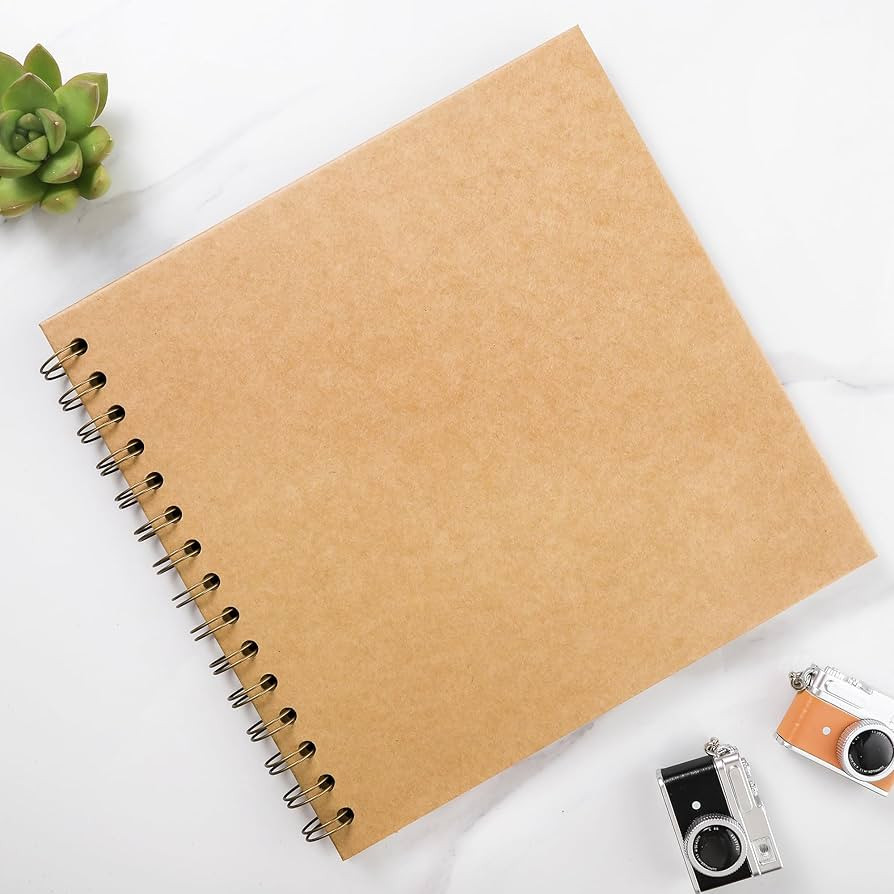 Scrapbook 7 x 7 Inch DIY Photo Album, Memory Book for Parents and Kids, Hardcover Kraft Paper Bro... | Amazon (US)