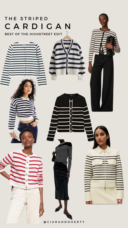 the striped cardigan / my top highstreet picks for you Spring capsule wardrobe 🤍

#LTKeurope #LTKspring #LTKsummer