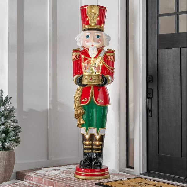 Member's Mark  Member's Mark 6' Pre-Lit Musical Grand Nutcracker with Snowglobe 4.6 stars out of ... | Sam's Club