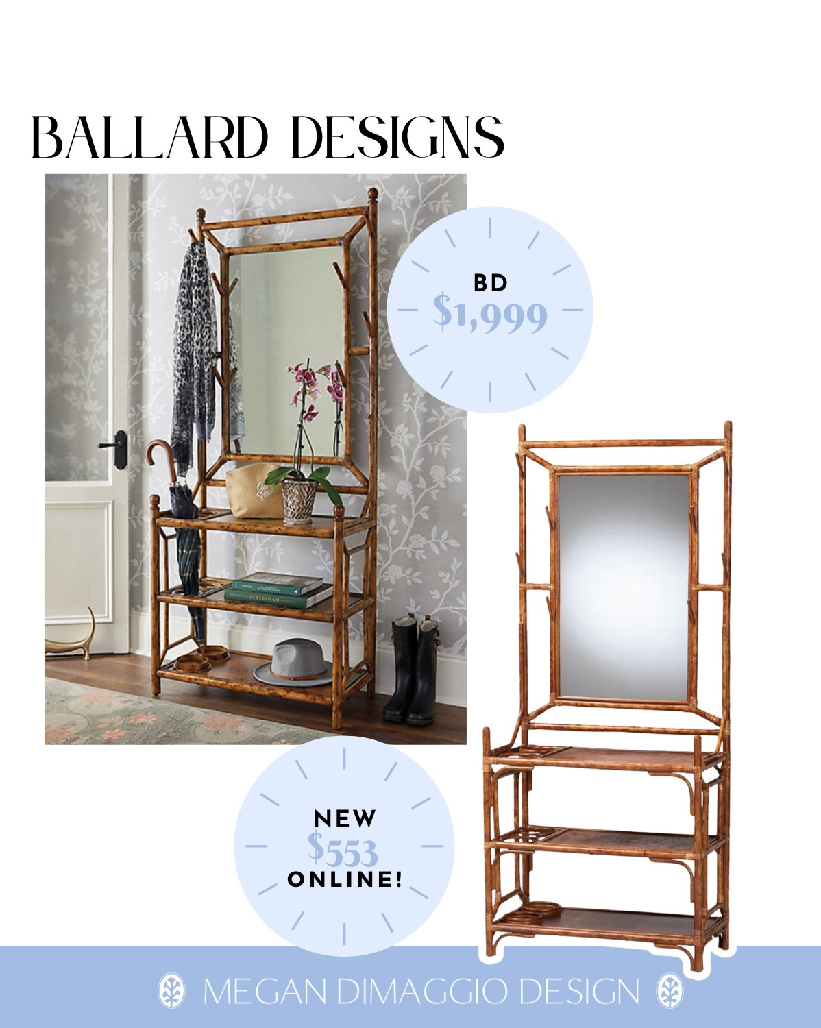 Ballard designs looks for less!! Love all of the tortoise bamboo new collection and this new navy mirror is on sale!! 🤩🙌🏻

#LTKSaleAlert #LTKHome