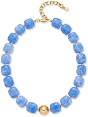 Summer Beach Jewelry Chunky Beaded Necklace for Women Trendy Statement Big Colorful Bubble Resin ... | Amazon (US)
