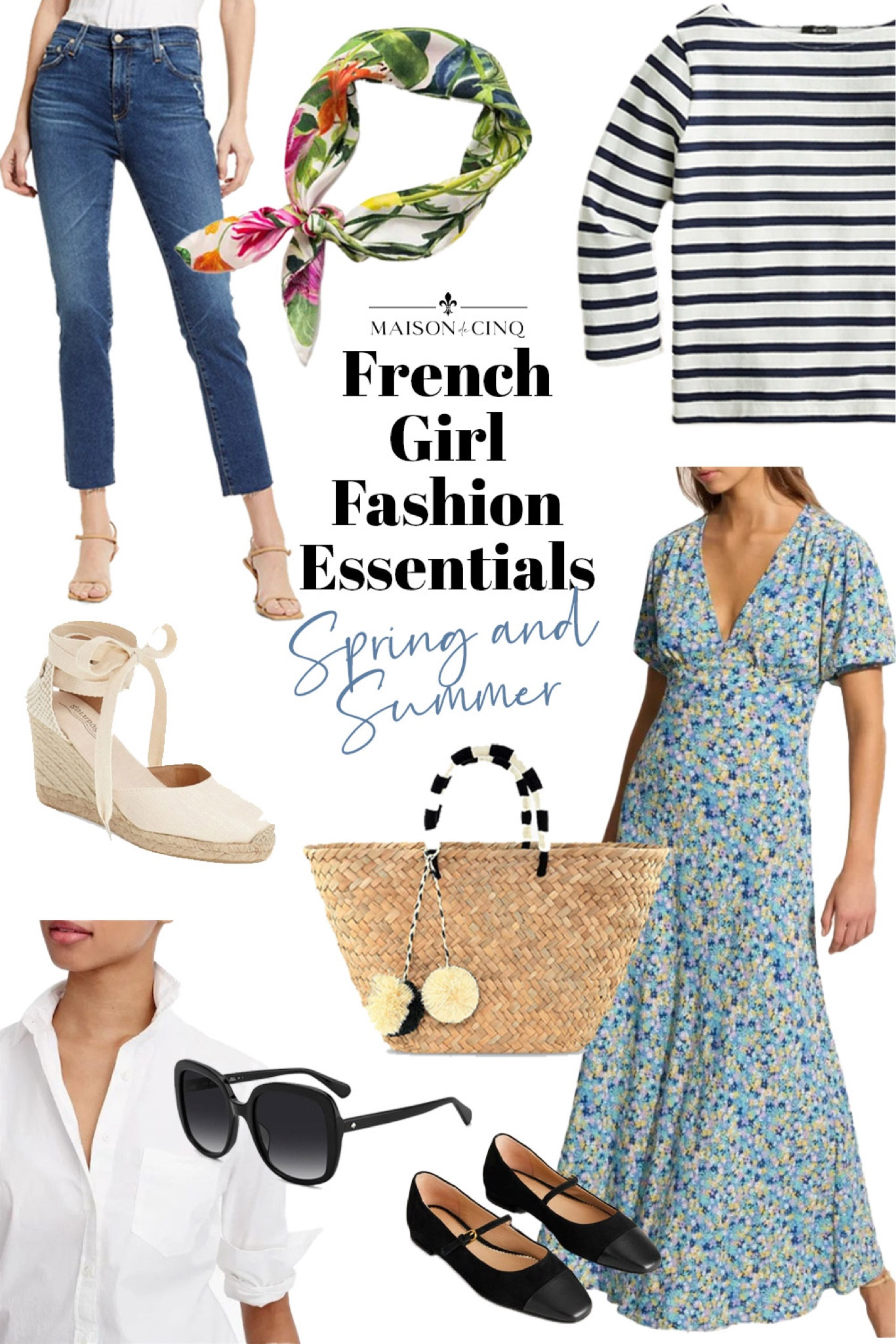 Want that casual but chic look of French women? We’re sharing 10 French fashion essentials for spring!

Spring fashion, spring outfit, spring dress, spring bag, straw bag, espadrilles, sandals, flats, jeans, straight leg denim, striped tee, white blouse 

#LTKFindsUnder100 #LTKOver40 #LTKStyleTip