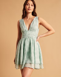 Flirty Drama Mini Dress | Abercrombie & Fitch (US)