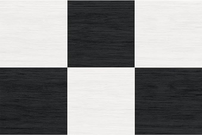 FloorPops 12-in by 12-in Lawrence Black Peel and Stick Floor Tiles, FP5059 | Amazon (US)