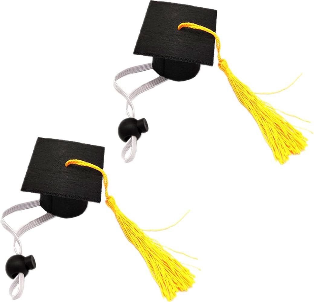 Soochat Mini Graduation Caps with Tassel Small Animal Bachelor Hat Graduation Photo Props Hat Hol... | Amazon (US)