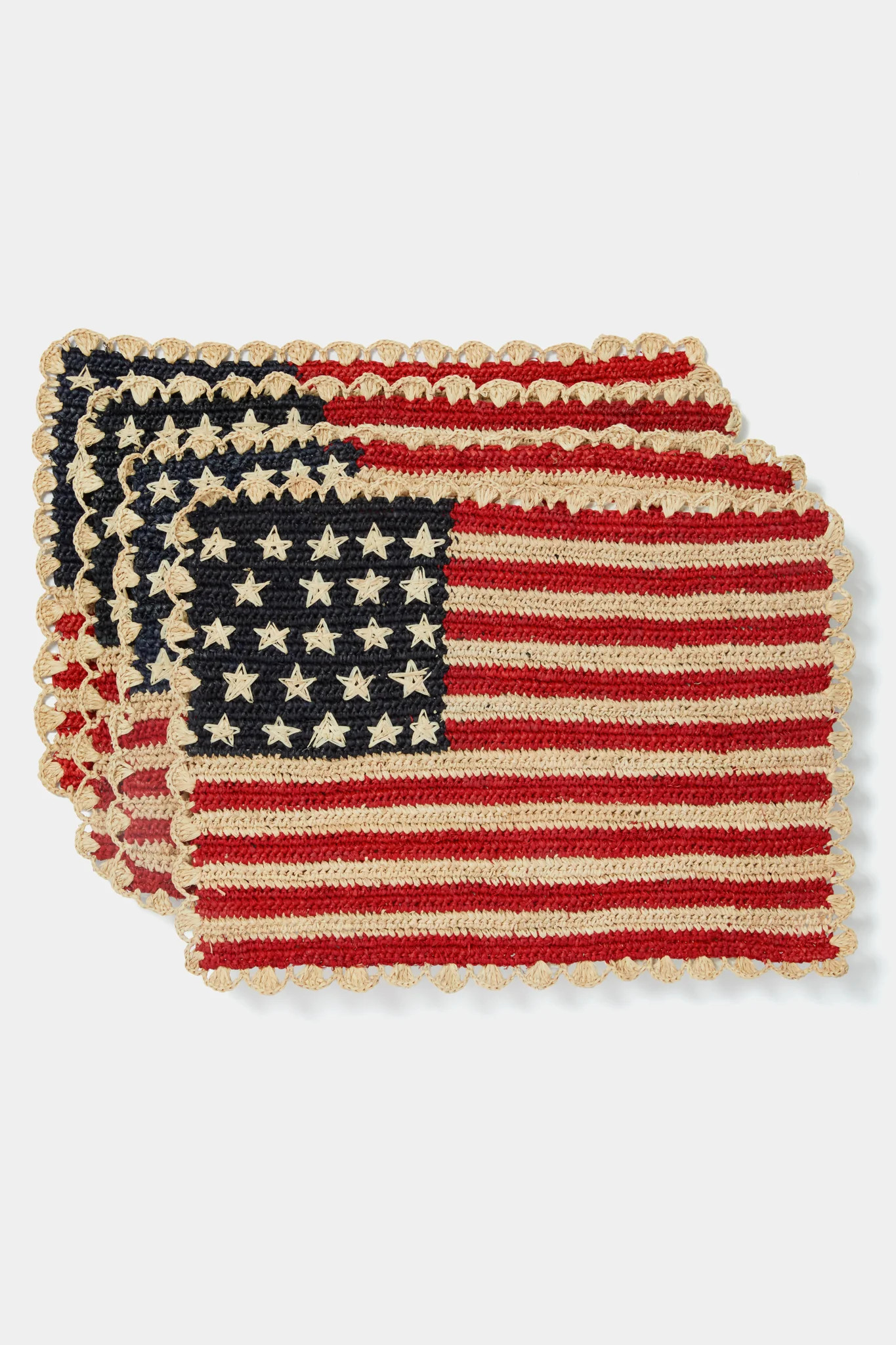 Scalloped Americana Placemat Set of 4 | Tuckernuck (US)