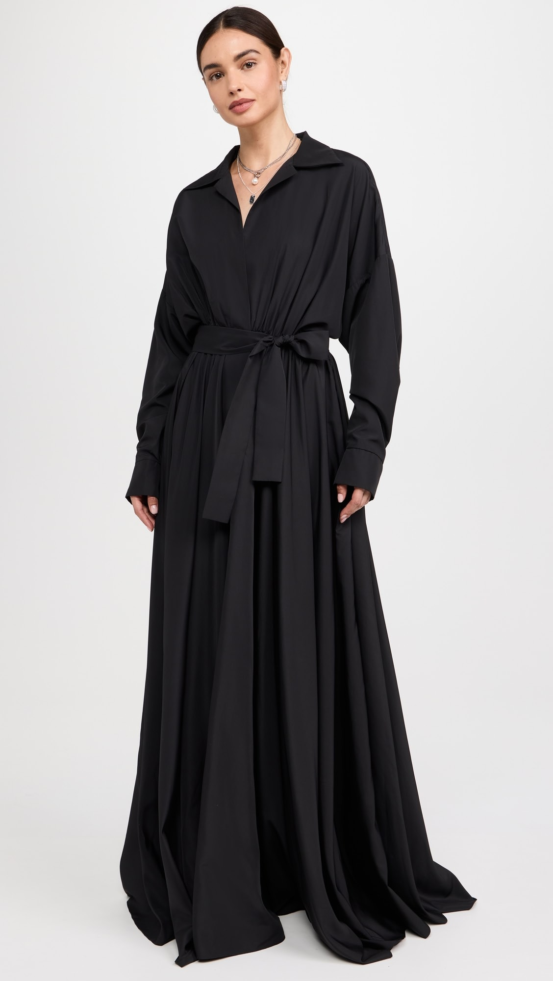 Super Oversized Flared Boyfriend Neck Shirt Dress | Shopbop