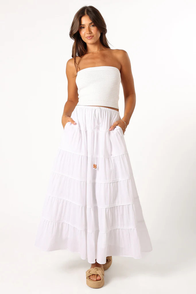 Irie Maxi Skirt - Ivory | Petal & Pup (US)