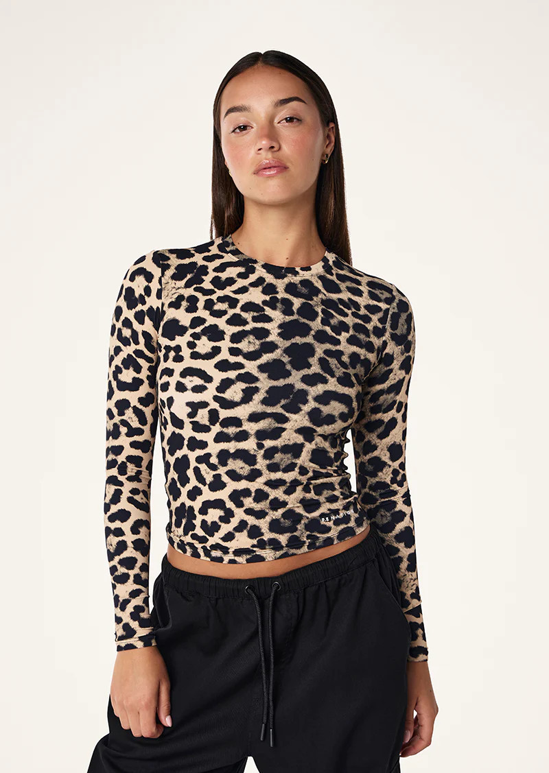 Foundation Long Sleeve Top | Leopard | P.E Nation | P.E Nation US