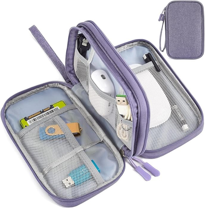 Electronic Organizer Travel Cable Accessories Bag, Electronic Organizer Case, Electronic Accessor... | Amazon (US)