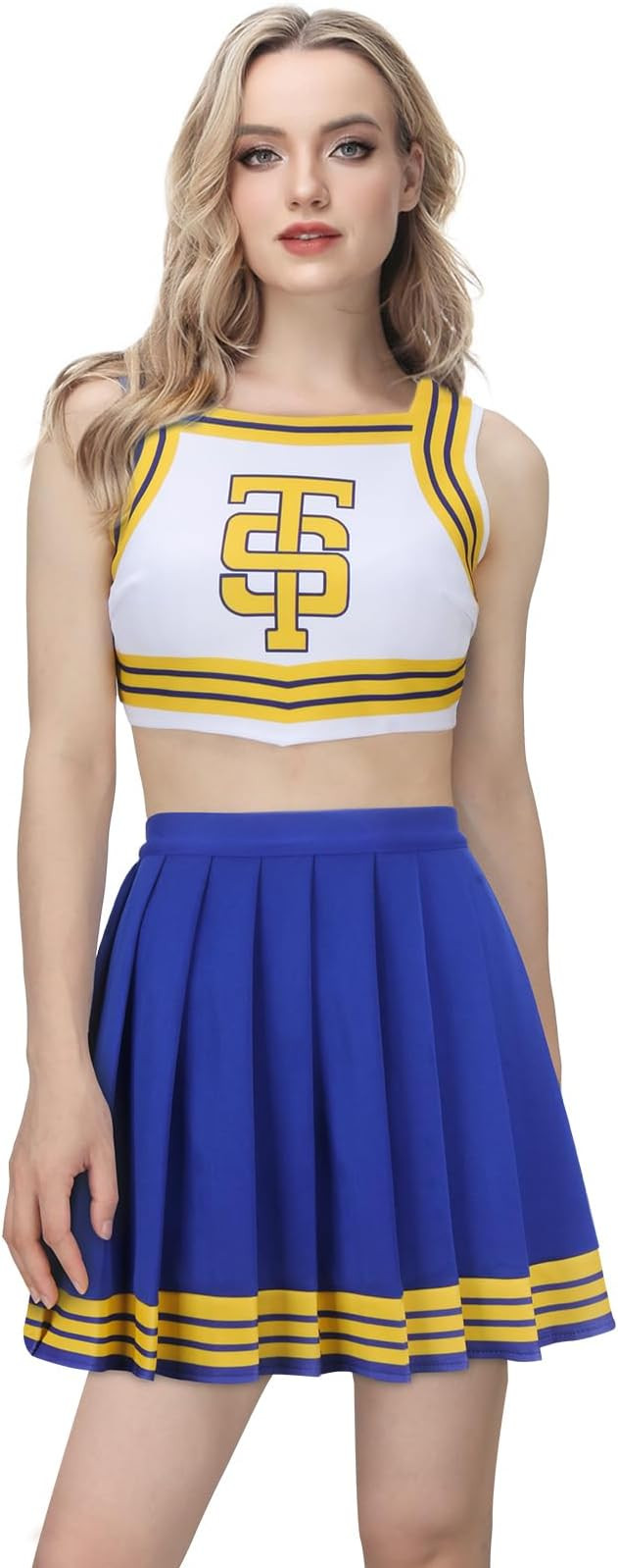 FOTOLARE Women Cheerleader Costume Swift Girls Cheerleading Uniform Men Dancer Tops Halloween Par... | Amazon (US)